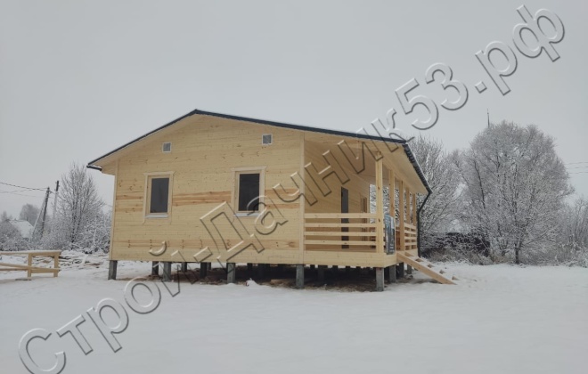 4 Каркасно-щитовой дом Д-34, 9х8м, 72 М², Ярославская область, Некрасовский район, село Диево-Городище. (3)